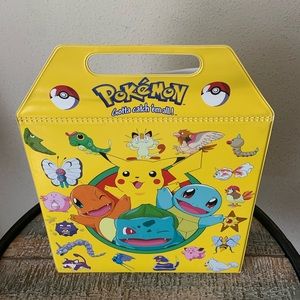 POKÉMON REDUCED - RARE Yellow 1997 viz video carry case & 4 VHS tapes